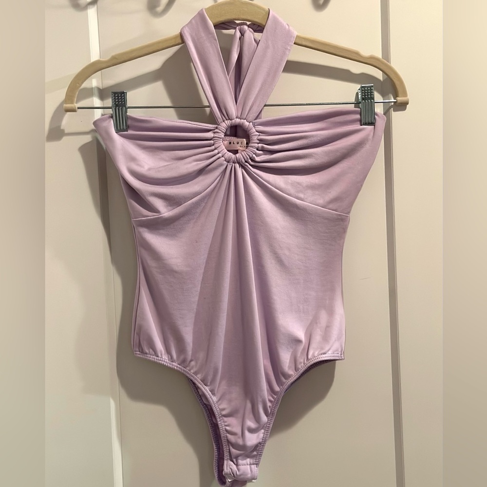 Light Purple Halter Bodysuit